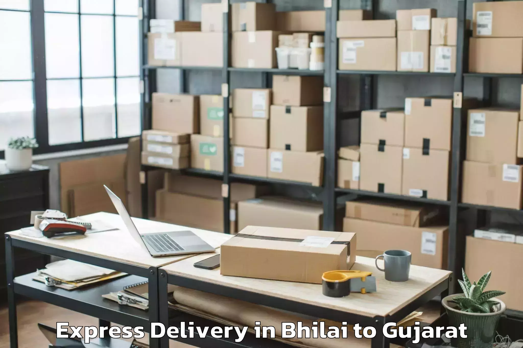 Get Bhilai to Marwadi University Rajkot Express Delivery